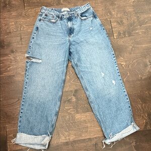 Abercrombie & Fitch Light Blue Boyfriend Jeans